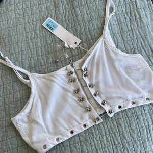 LF Store Barbell Crop Top